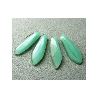 Dague en verre de Bohême 5x16mm - Menthe Opal Chrysolite Combo (x20)