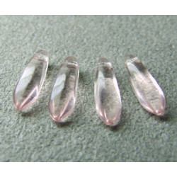 Dague en verre de Bohême 3x11mm - Rosaline (x30)