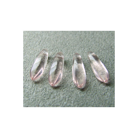 Dague en verre de Bohême 3x11mm - Rosaline (x30)