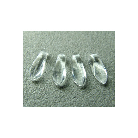 Dague en verre de Bohême 3x11mm - Cristal (x30)
