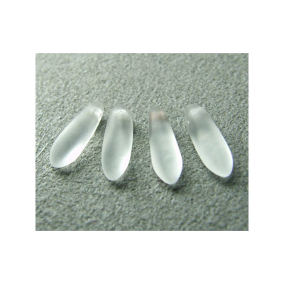 Dague en verre de Bohême 3x11mm - Cristal Frosted (x30)