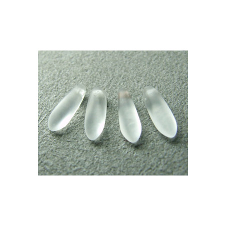 Dague en verre de Bohême 3x11mm - Cristal Frosted (x30)