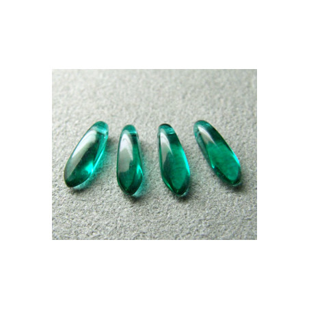 Dague en verre de Bohême 3x11mm - Blue Zircon (x30)