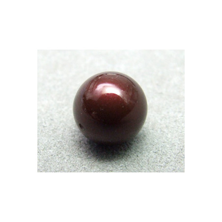 Perle ronde nacrée Swarovski 10mm Maroon (x1)