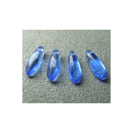 Dague en verre de Bohême 3x11mm - Sapphire (x30)