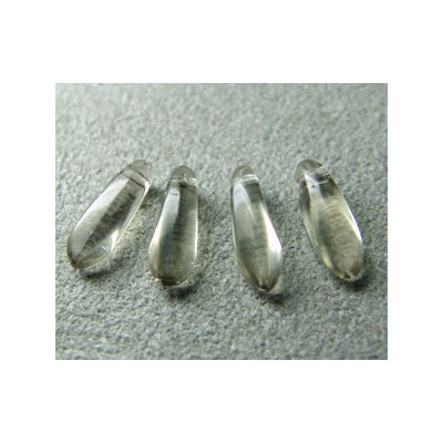 Dague en verre de Bohême 3x11mm - Black Diamond (x30)