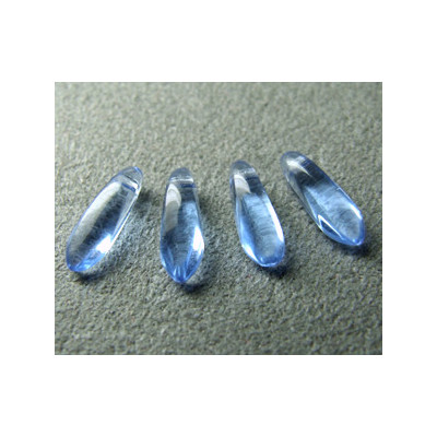 Dague en verre de Bohême 3x11mm - Light Sapphire (x30)