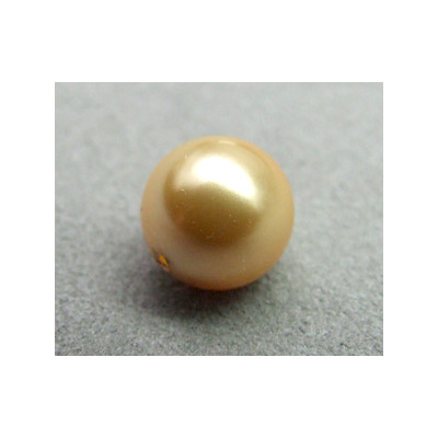 Perle ronde nacrée Swarovski 10mm Gold (x1)