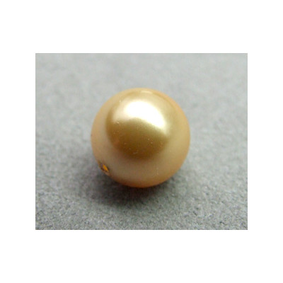 Perle ronde nacrée Swarovski 10mm Gold (x1) Perle ronde nacrée Swarovski 10mm Gold (x1)