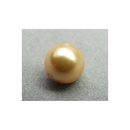 Perle ronde nacrée Swarovski 10mm Gold (x1)