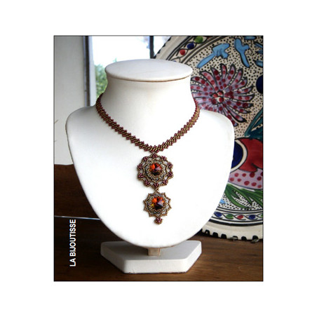 Schéma du collier "Arrogances" de La Bijoutisse