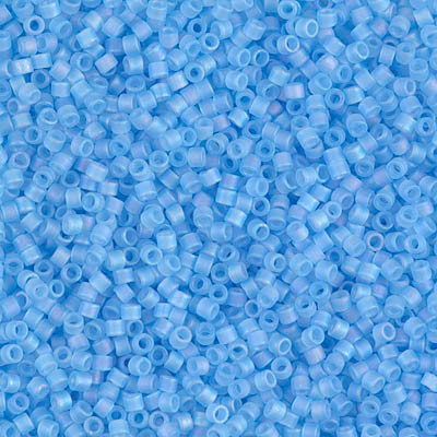 DB0861 Delicas 11/0 Aquamarine AB Trans Mat (=R148FR) (x 5gr) 