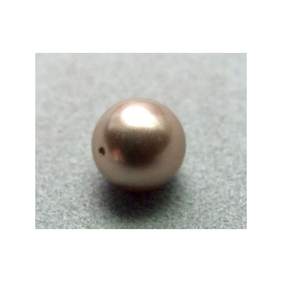 Perle ronde nacrée Swarovski 10mm Bronze (x1)