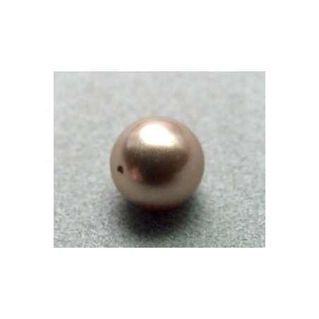 Perle ronde nacrée Swarovski 10mm Bronze (x1)