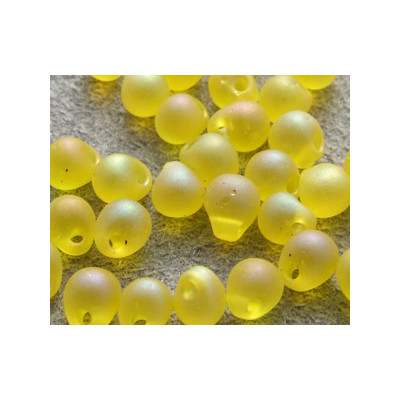DP-136FR Drops 3.4mm Miyuki Matte Tr Yellow AB (=DB854) (x10gr)