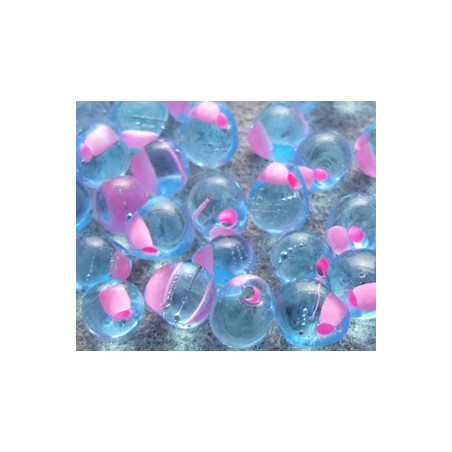 DP-0019F Drops 3.4mm Miyuki Fuchsia Lined Aquamarine (x boite de 10gr)
