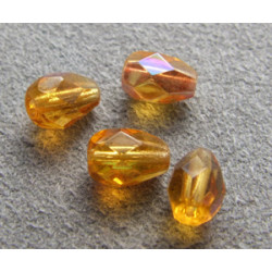 Poire 6x4mm Dark Topaz AB (x10)