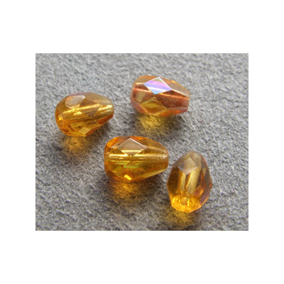 Poire 6x4mm Dark Topaz AB (x10)