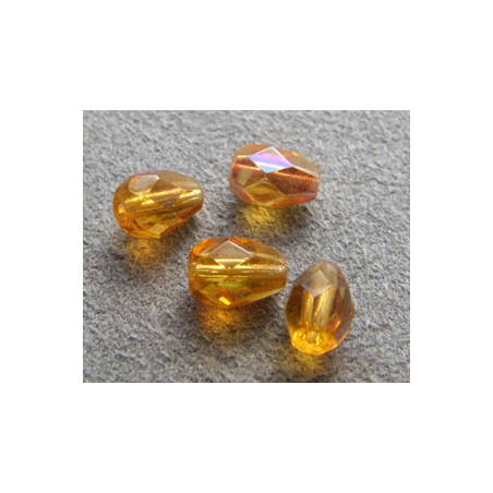 Poire 6x4mm Dark Topaz AB (x10)