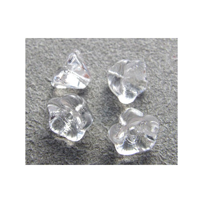 Perles Bells Flowers 8X6mm Crystal (x1)