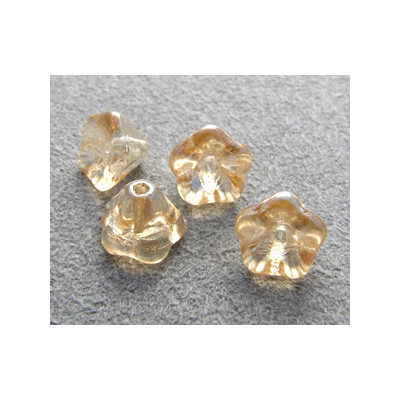 Perles Bells Flowers 8X6mm Champagne (x10)