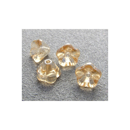 Perles Bells Flowers 8X6mm Champagne (x10)