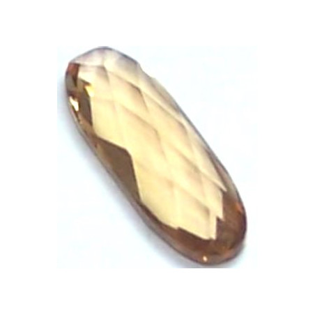 Cabochon baguette 4161 15x5mm Light Colorado Topaz UF (x1)