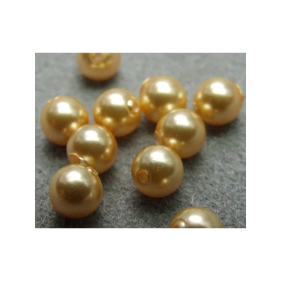 Perle ronde nacrée Swarovski 4mm Gold (x20)