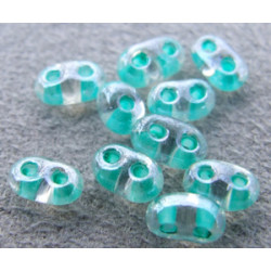 Twin Beads 2,5X5mm Crystal Light Green Color Lined (x tube de 23gr env.)