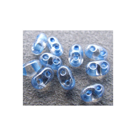 Twin Beads 2,5X5mm Crystal Blue Color Lined (x tube de 23gr env.)