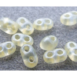 Twin Beads 2,5X5mm Crystal Pale Yellow Pearl (x tube de 23gr env.)