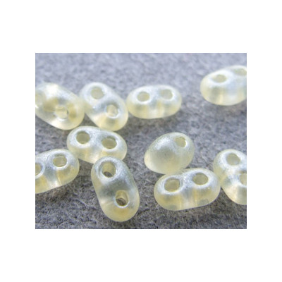 Twin Beads 2,5X5mm Crystal Pale Yellow Pearl (x tube de 23gr env.)
