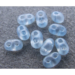 Twin Beads 2,5X5mm Crystal Light Sapphire Pearl (x tube de 23gr env.)