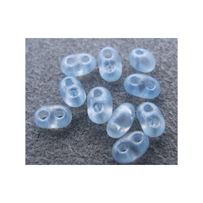 Twin Beads 2,5X5mm Crystal Light Sapphire Pearl (x tube de 23gr env.)