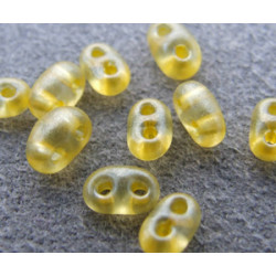 Twin Beads 2,5X5mm Crystal Yellow Pearl (x tube de 23gr env.)