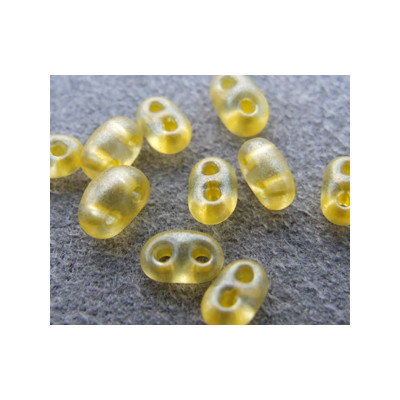 Twin Beads 2,5X5mm Crystal Yellow Pearl (x tube de 23gr env.)
