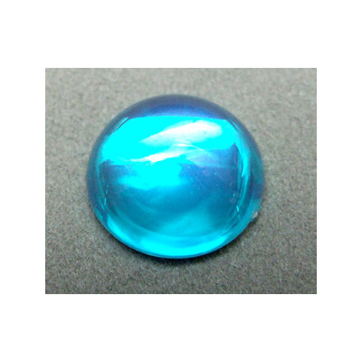 Cabochon en résine 18mm Aquamarine (x1) Cabochon en résine 18mm Aquamarine (x1)