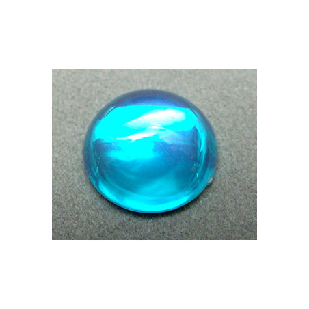 Cabochon en résine 18mm Aquamarine (x1)