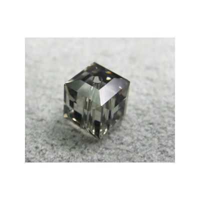 Perle cube en cristal Swarovski 5601 6mm Black Diamond (x1)