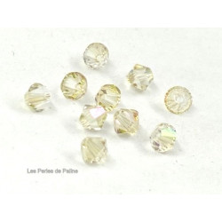 Toupies 4mm Crystal Luminous Green - réf. 5328 Xilion (x20)