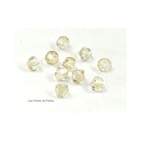 Toupies 4mm Crystal Luminous Green - réf. 5328 Xilion (x20)