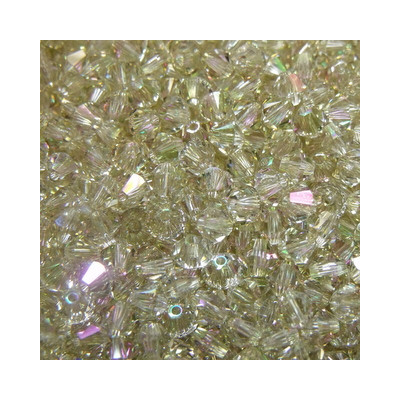 Toupies 3mm Crystal Luminous Green - réf. 5328 Xilion (x20) 