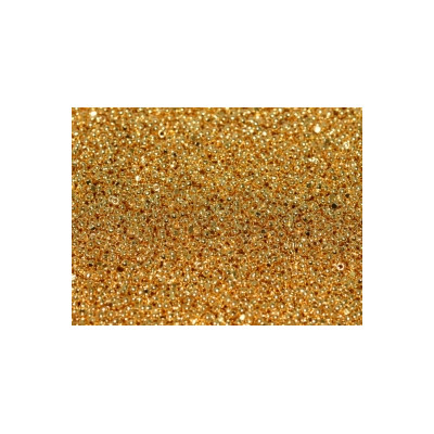 Charlottes True Cut Seed Beads Gold Plated 24 K 15/0 (X1gr)