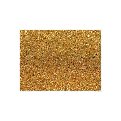 Charlottes True Cut Seed Beads Gold Plated 24 K 15/0 (X1gr) Charlottes True Cut Seed Beads Gold Plated 24 K 15/0 (X1gr)