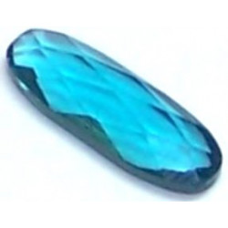 Cabochon baguette 4161 15x5mm Indicolite UF (x1)