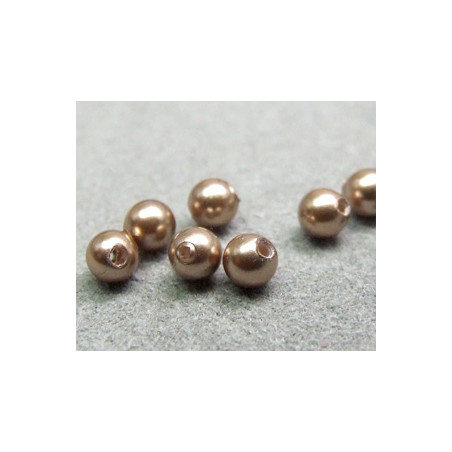 Perle ronde nacrée Swarovski 3mm Bronze (x20)