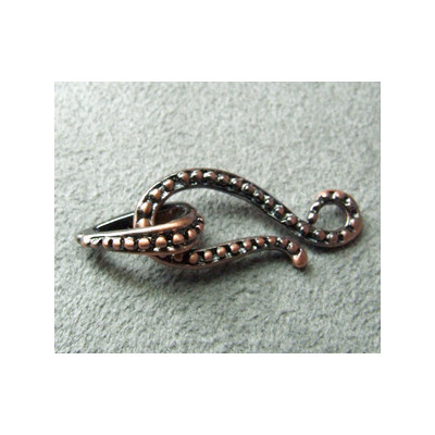 Fermoir S Cuivre 29X10mm (X1)