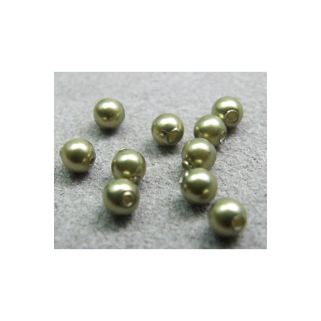 Perle ronde nacrée Swarovski 3mm Light Green (x20)