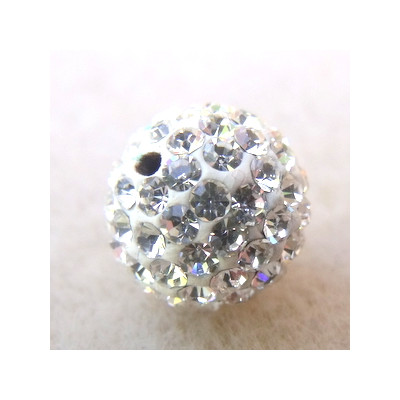 Perle strass pour Shamballa Crystal Résine 12mm (X1)