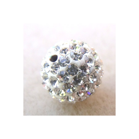Perle strass pour Shamballa Crystal Résine 12mm (X1)